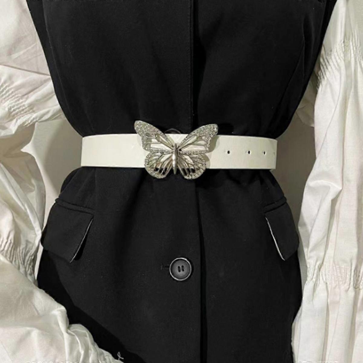 Women's Leather Belt with Buckle for Jeans and Dresses - Image 2