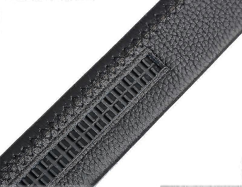 Men's Leather Belt with Automatic Buckle, Litchi Grain Business Style - Image 4