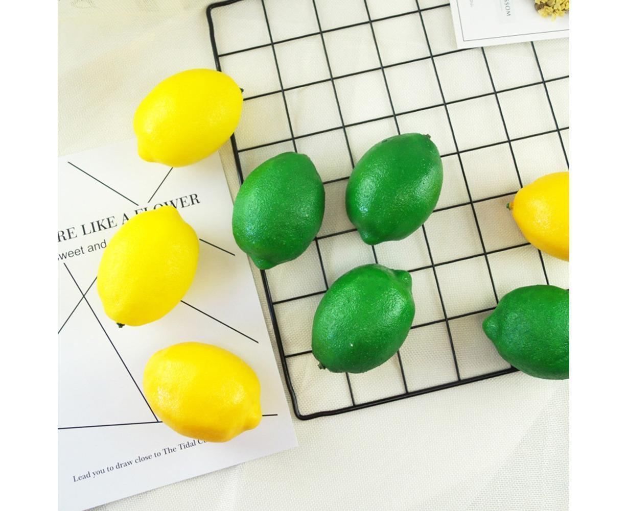 10Pcs Mini Artificial Lemon Simulation Fruit Photography Prop Party Table Decor-Yellow - Image 3