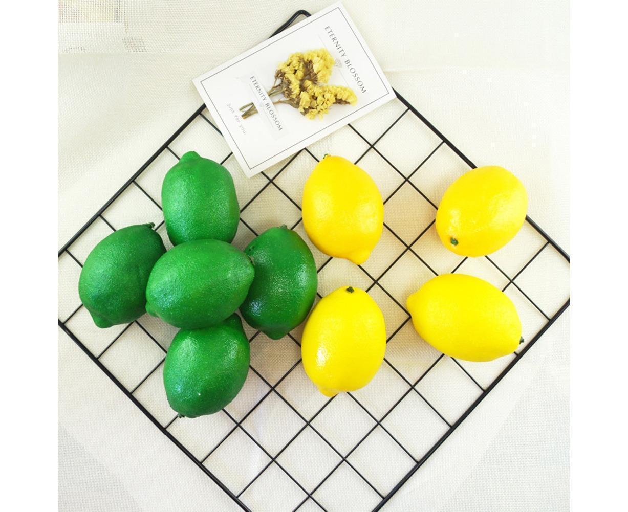 10Pcs Mini Artificial Lemon Simulation Fruit Photography Prop Party Table Decor-Yellow - Image 4