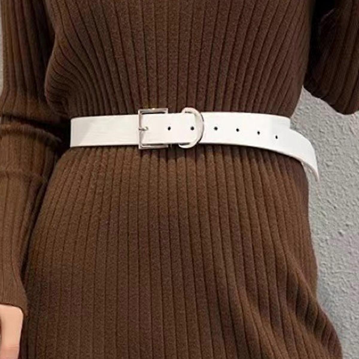 Women's PU Leather Belt for Jeans, Fashion Alloy Buckle - Image 2