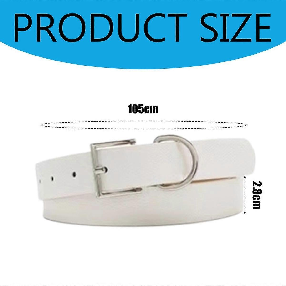 Women's PU Leather Belt for Jeans, Fashion Alloy Buckle - Image 4