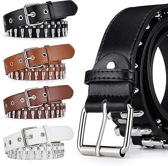 120cm Punk Studded Leather Belt for Women, Men & Girls - Image 2
