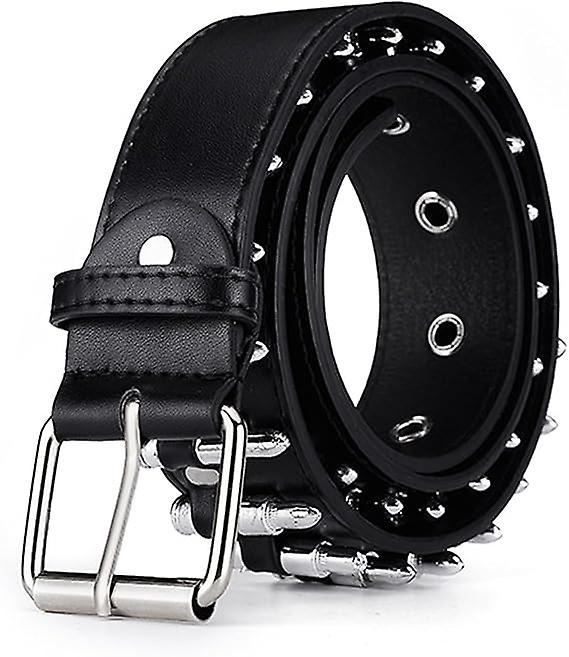 120cm Punk Studded Leather Belt for Women, Men & Girls - Image 3