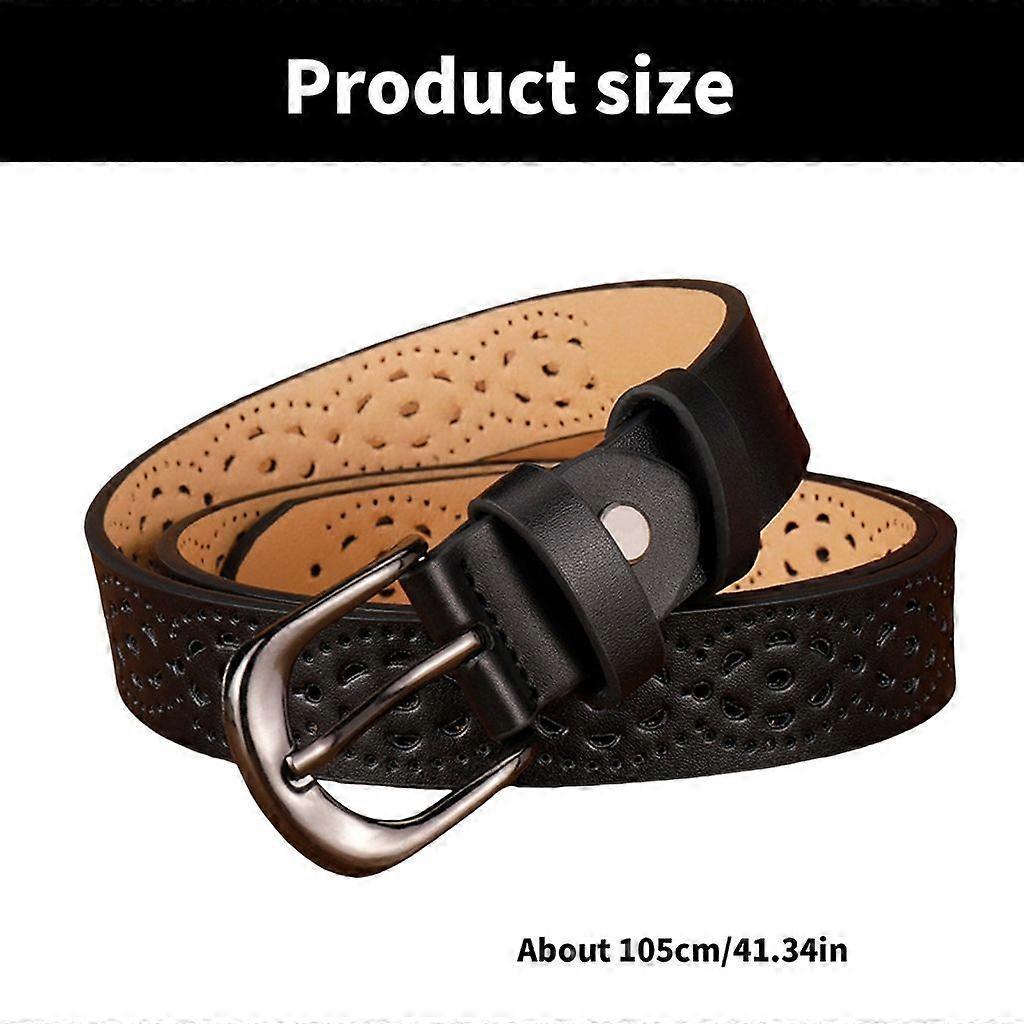 Adjustable Vintage Wide Leather Belt for Jeans, Fashion Accessory - Image 3
