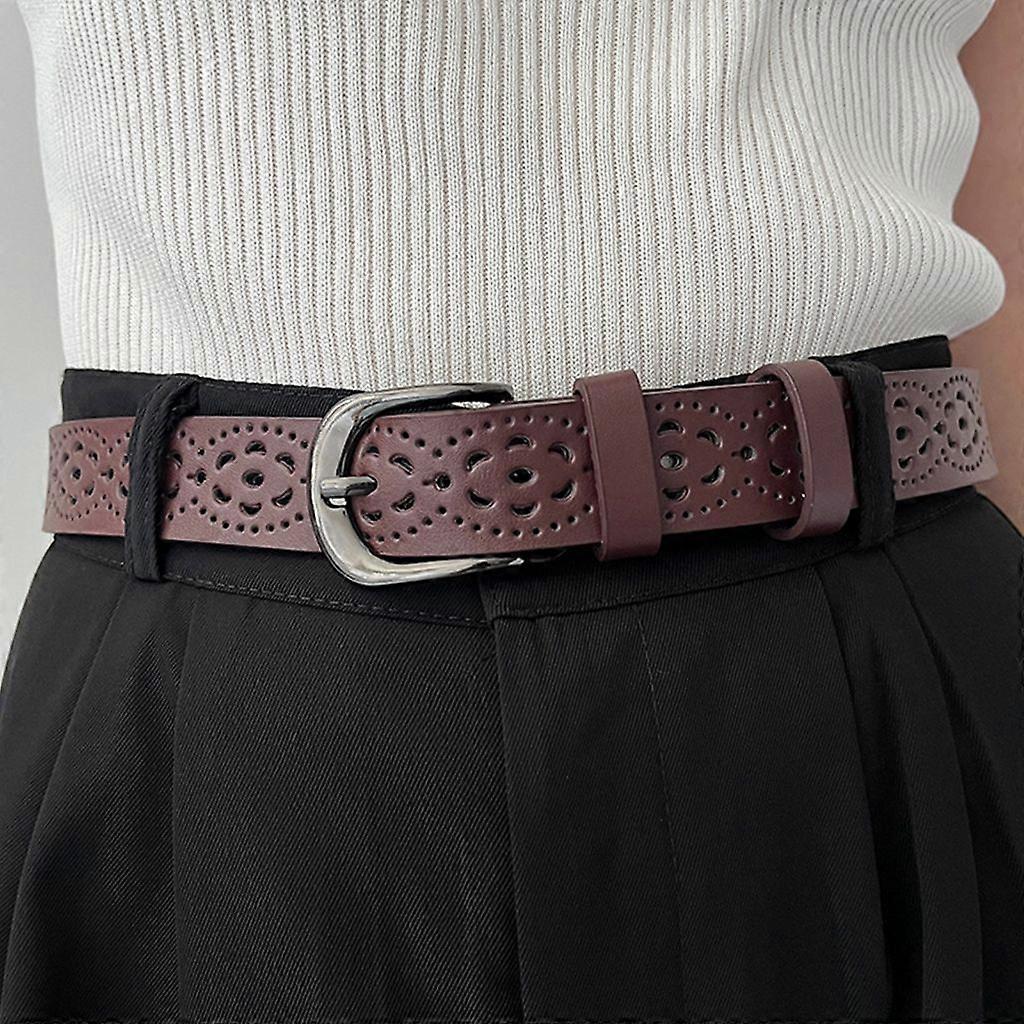 Adjustable Vintage Wide Leather Belt for Jeans, Fashion Accessory - Image 4