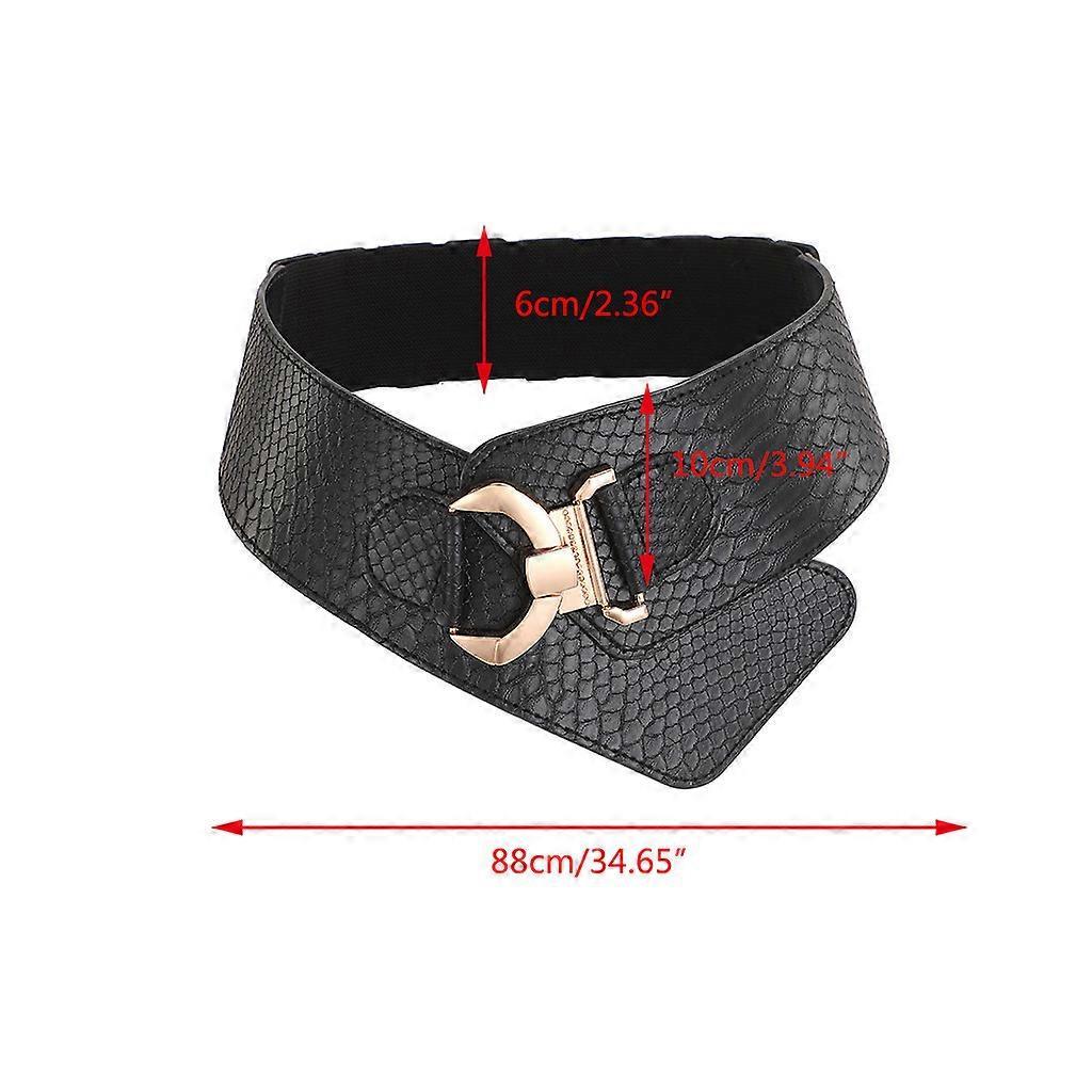 Women's Punk Leather Harness Belt for Dresses, Sculpting Girdle Red - Image 3