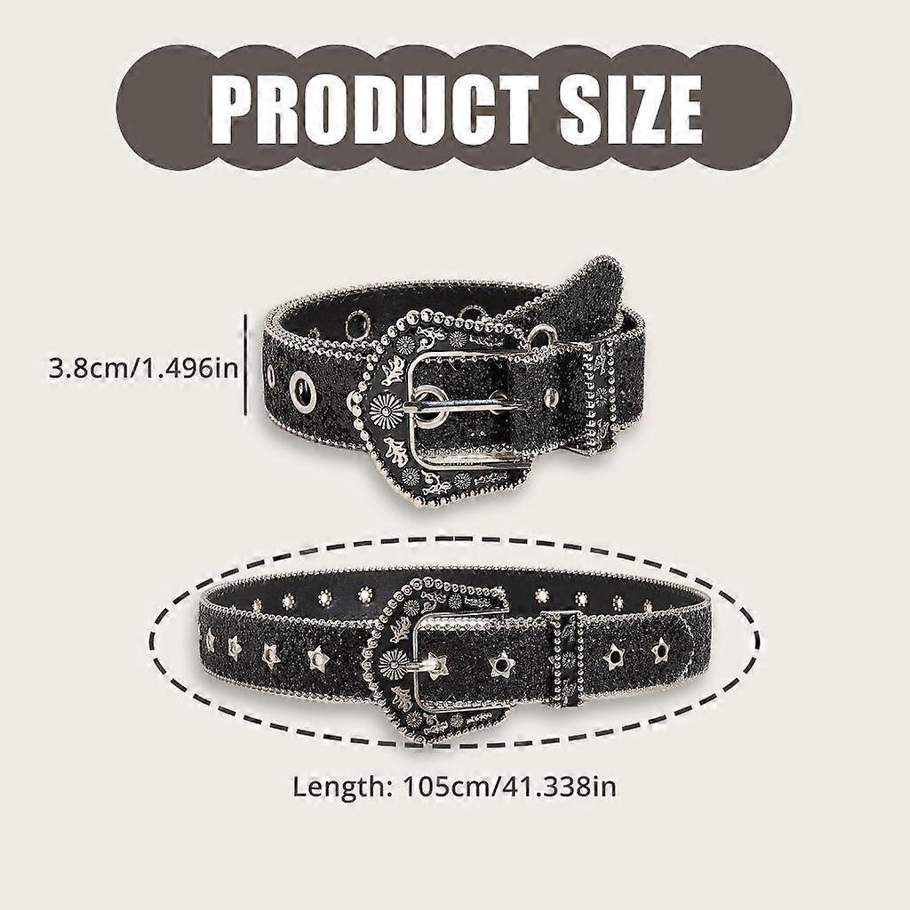 Handmade Stylish Embossed Ladies Leather Belt Headband, Adjustable - Image 2