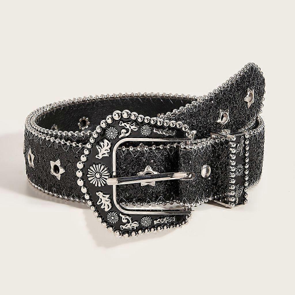 Handmade Stylish Embossed Ladies Leather Belt Headband, Adjustable - Image 4