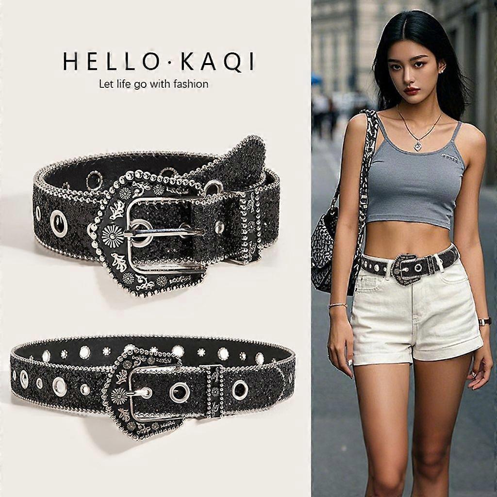 Handmade Stylish Embossed Ladies Leather Belt Headband, Adjustable - Image 5