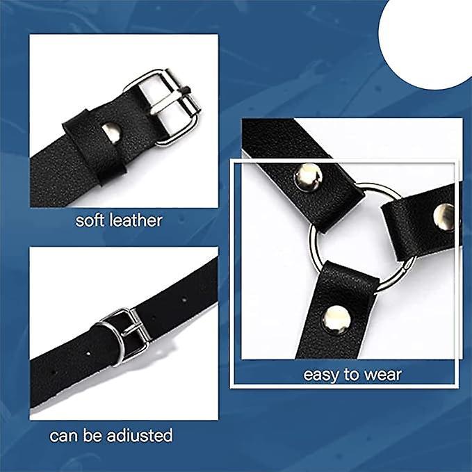 Women's Leather Body Chain Belt with Back Strap Design - Image 5