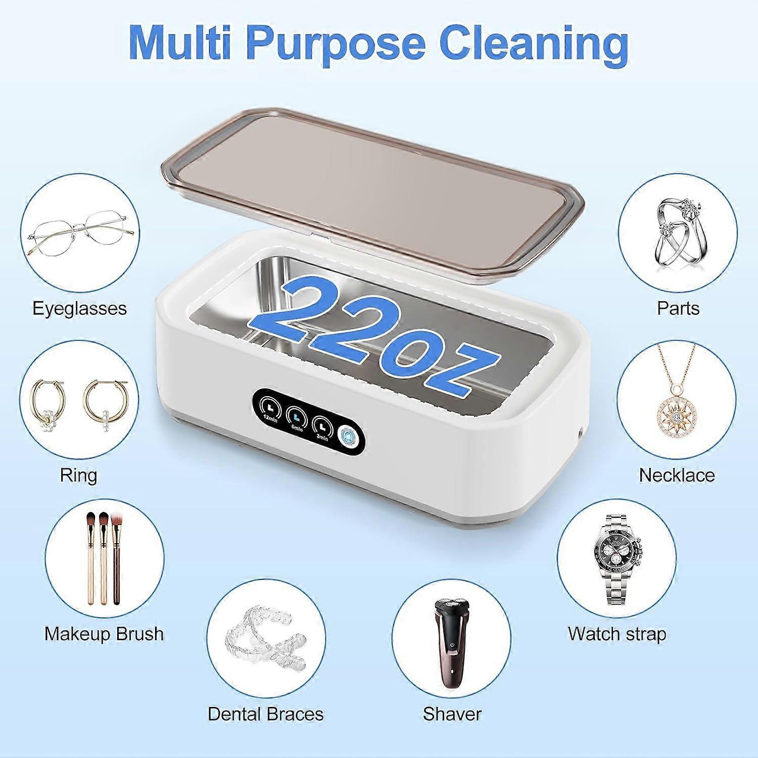 45kHz Ultrasonic Jewelry Cleaner Machine for Gold, Silver, Rings & All Jewelry - Image 5