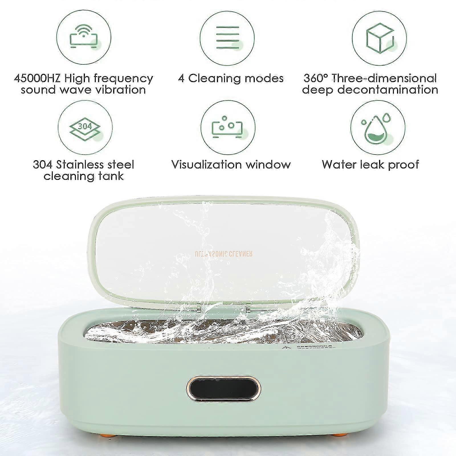 300ml 45kHz Ultrasonic Jewelry & Silverware Cleaner, Sonic Cleaning Machine - Image 4