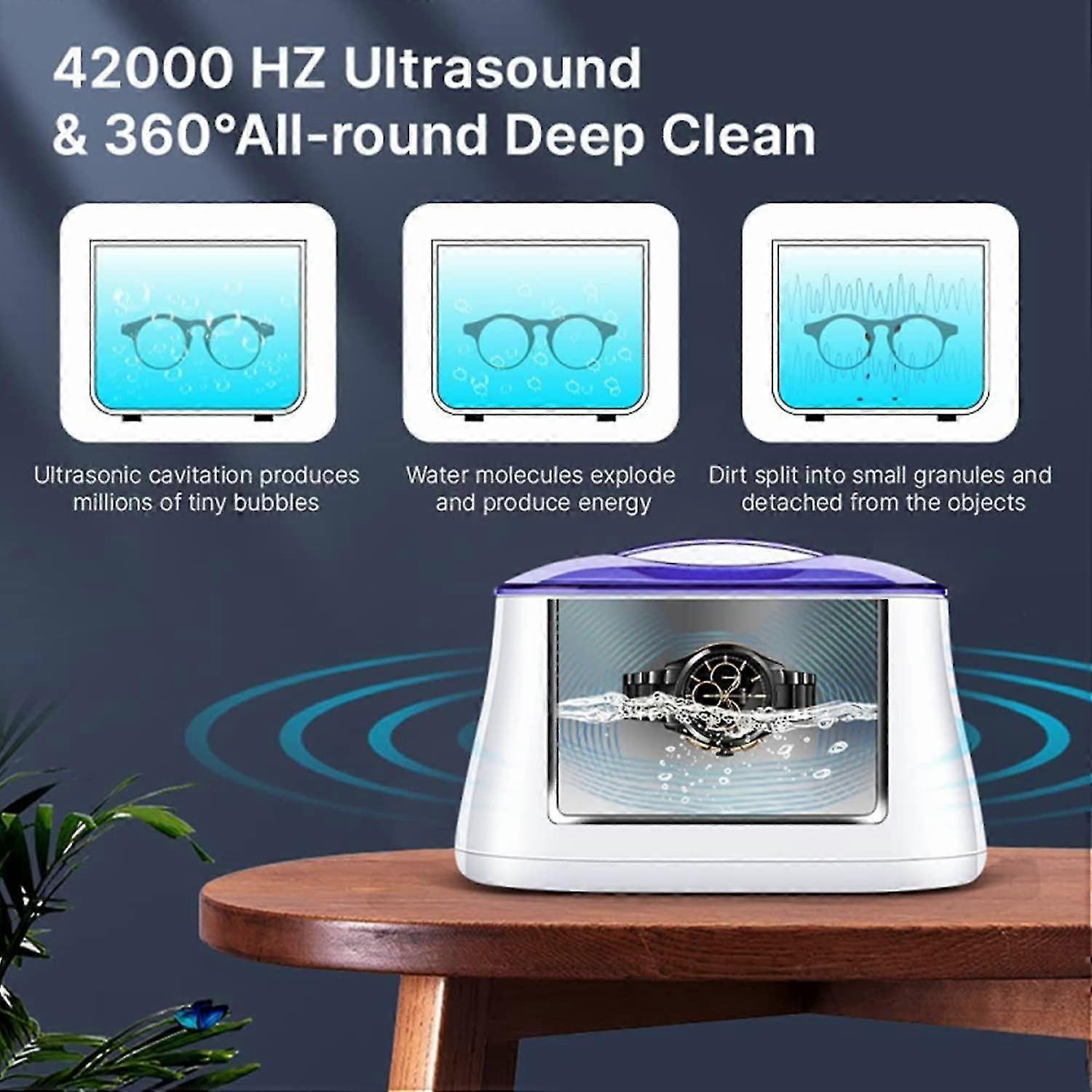 Ultrasonic Jewelry Cleaner Machine for Rings, Eyeglasses, All Jewelry - Image 2