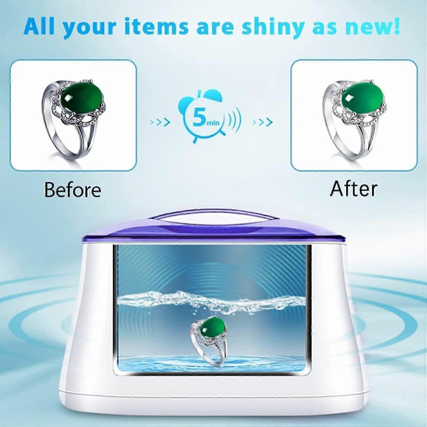 Ultrasonic Jewelry Cleaner Machine for Rings, Eyeglasses, All Jewelry - Image 3