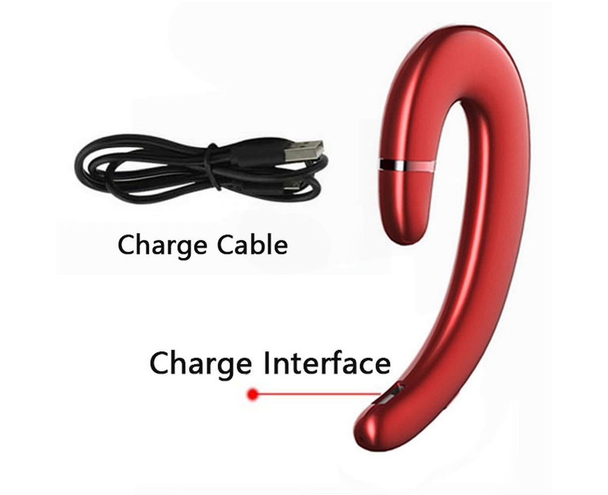 Ear Hook Wireless Headphones - Non Ear Plug - Noise Cancelling Single Ear Headset with Mic - Image 3