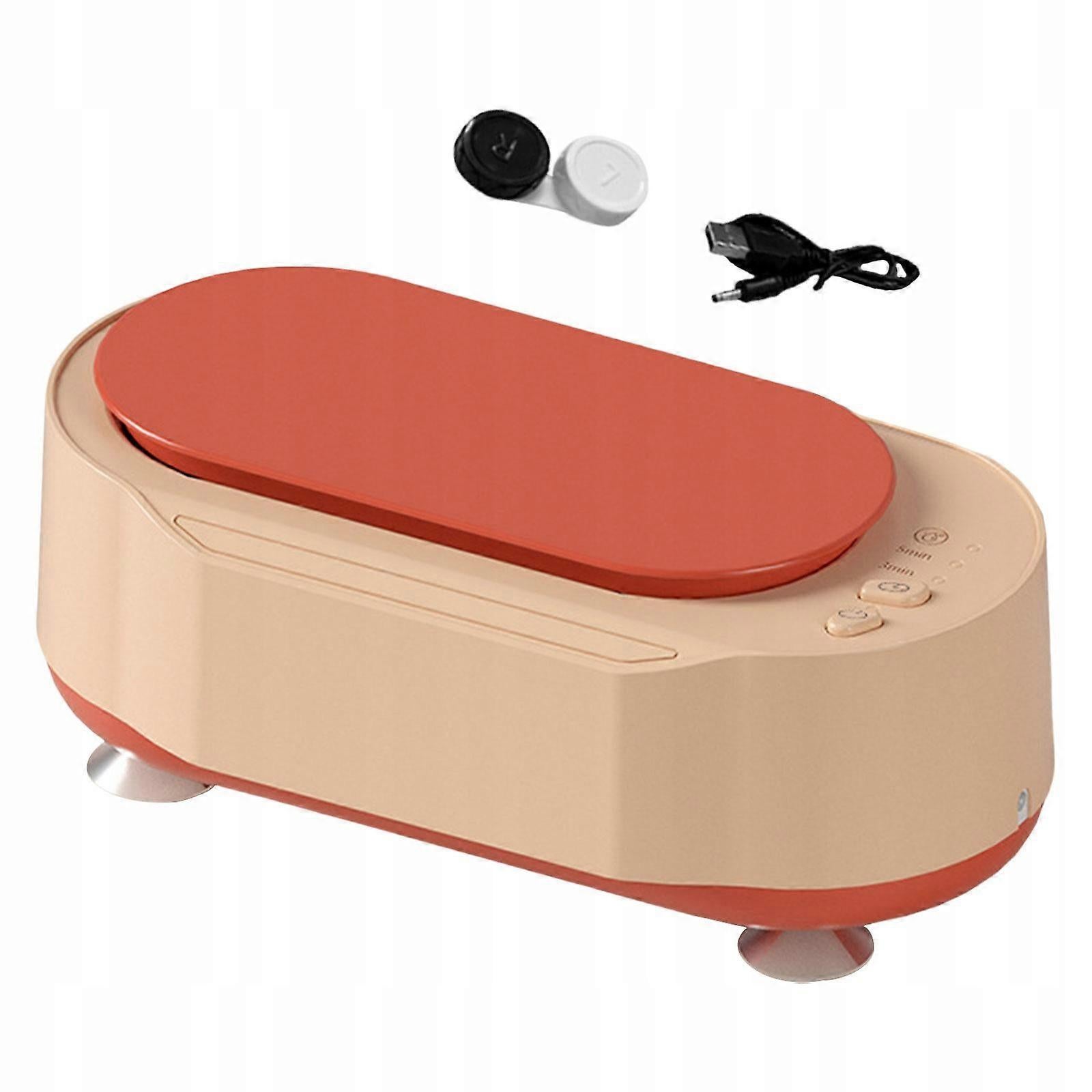 Electric Jewelry Cleaner 15W, Pink Portable Cleaning Machine - Image 1