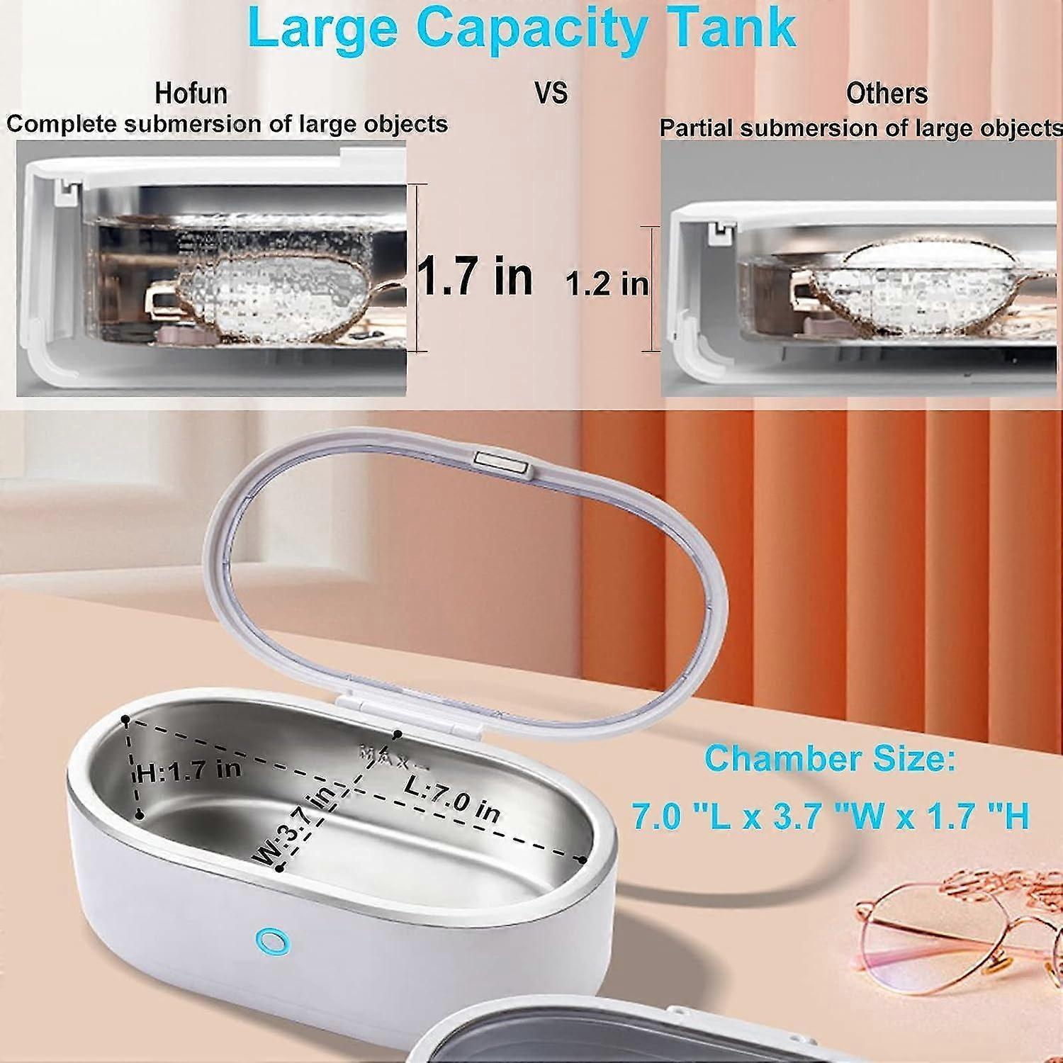 45kHz Ultrasonic Jewelry & Eyeglass Cleaner with 18oz Large Capacity - Image 5
