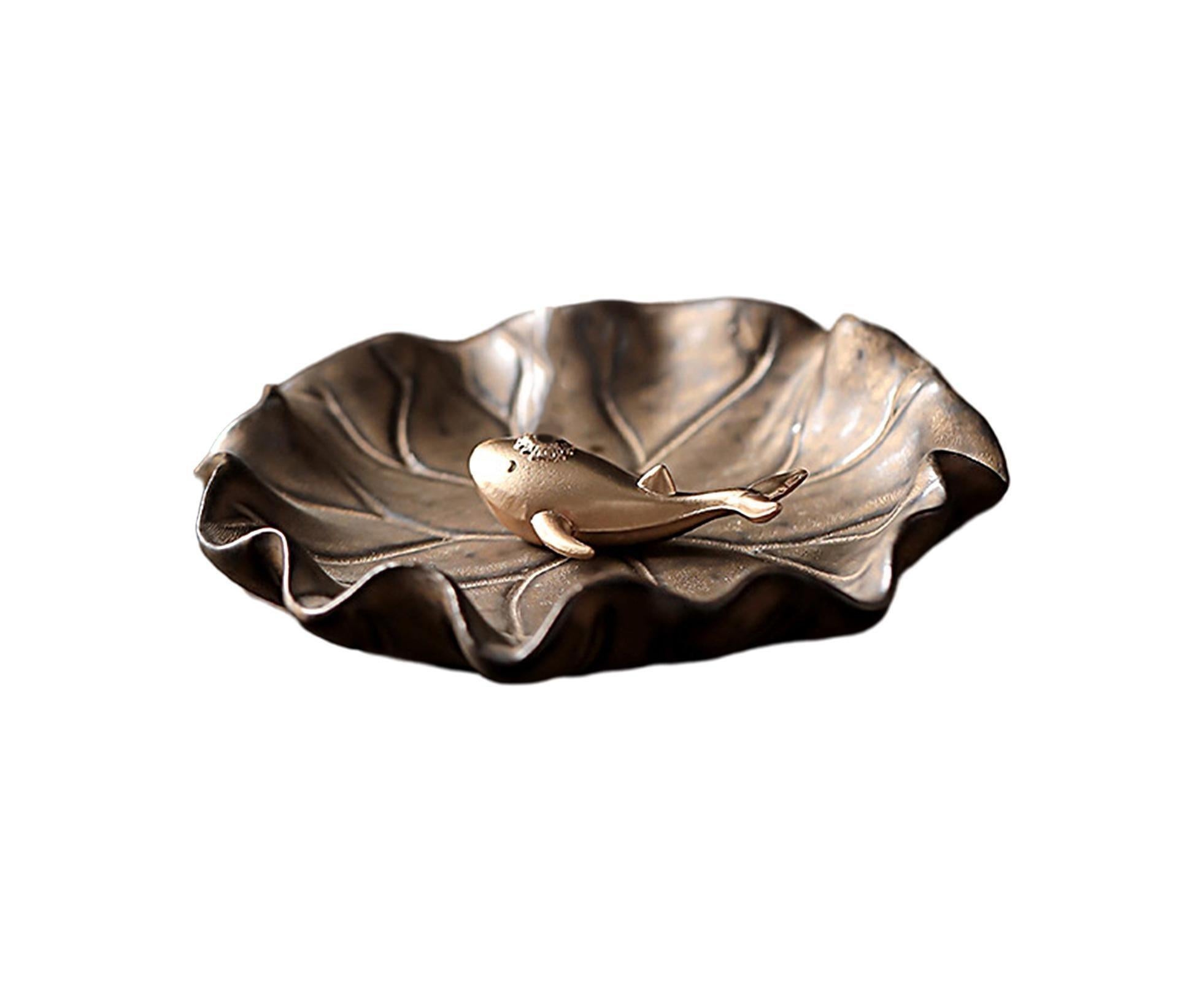 Lotus Leaf Mini Incense Holder for Teahouse-C - Image 1