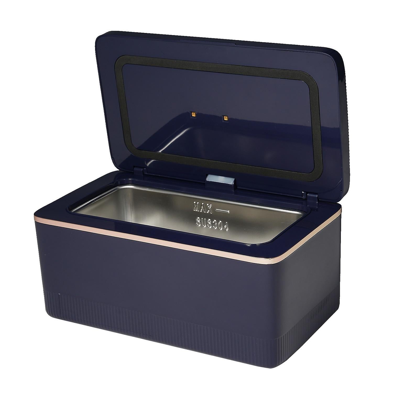 600ml Ultrasonic Jewelry Cleaner with UV Function, 43kHz Portable Machine - Image 1