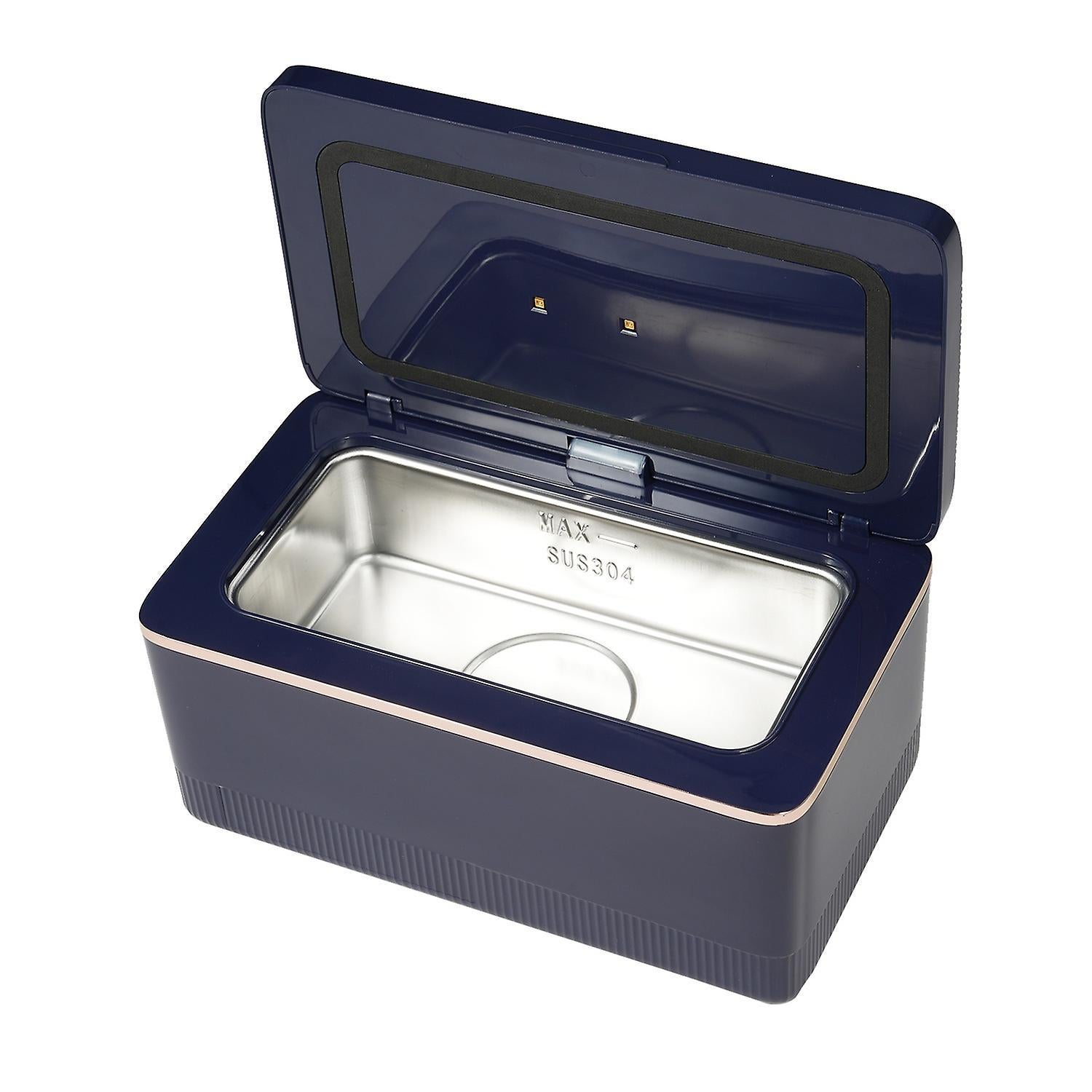 600ml Ultrasonic Jewelry Cleaner with UV Function, 43kHz Portable Machine - Image 5