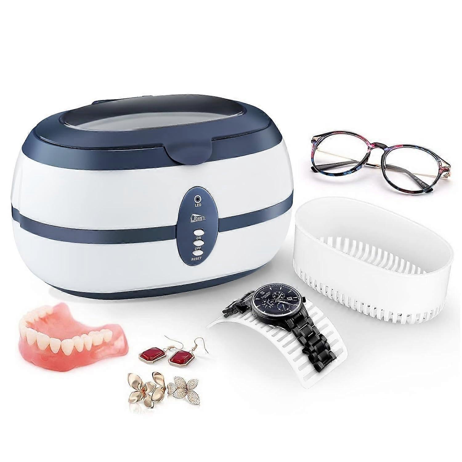 Uten Professional Ultrasonic Jewelry Cleaner with Watch Holder & Basket - Image 1