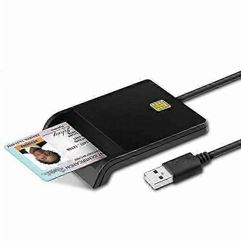 USB 2.0 Smart Chip ID SIM Card Reader, Portable USB ID Reader - Image 1