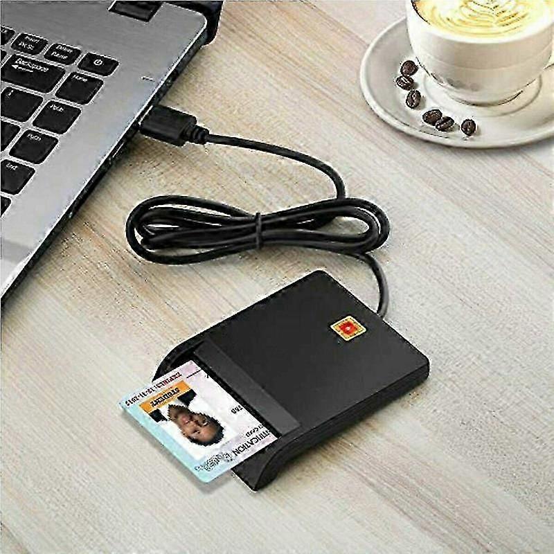 USB 2.0 Smart Chip ID SIM Card Reader, Portable USB ID Reader - Image 2