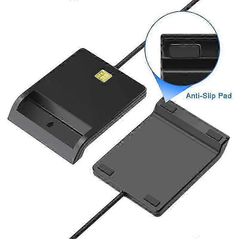 USB 2.0 Smart Chip ID SIM Card Reader, Portable USB ID Reader - Image 3