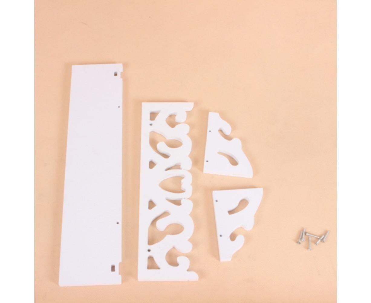 Modern White Floating Wall Mounted Display Storage Shelf Home Living Room Decor-White S - Image 5