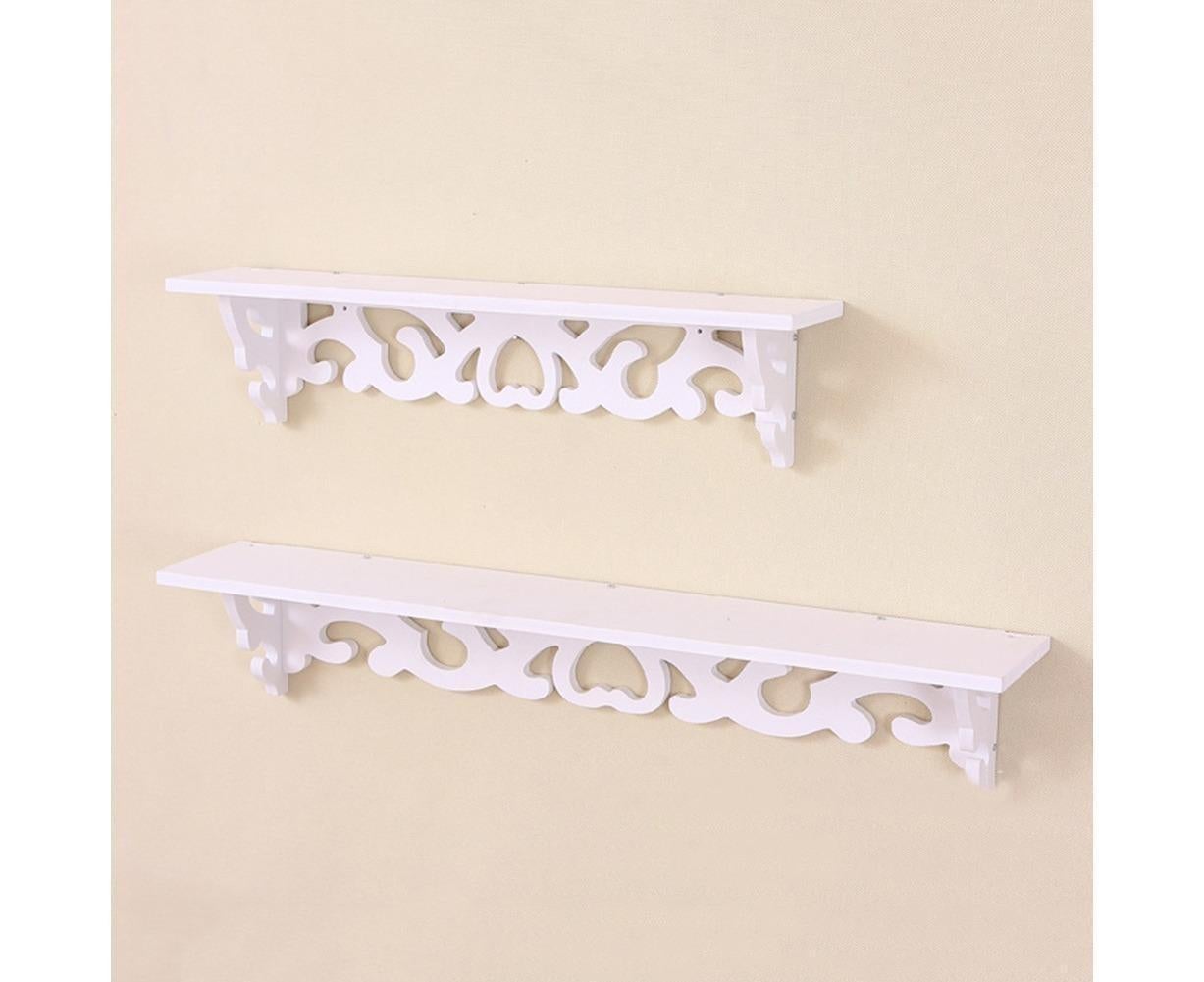Modern White Floating Wall Mounted Display Storage Shelf Home Living Room Decor-White S - Image 6