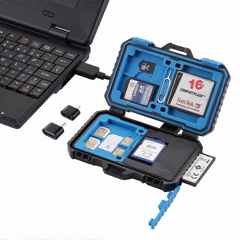 USB 3.0 Memory Card Reader 22-in-1 with Case, SD TF CF Card Adapter with OTG - Image 1