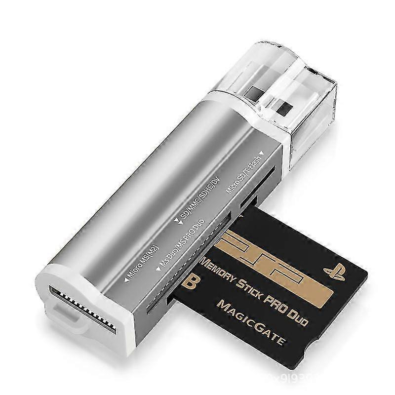 USB Micro SDHC MS Card Reader Adapter for Memory Cards and Computers - Image 1