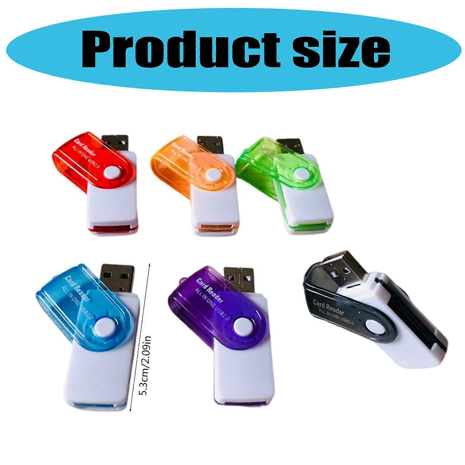 4-in-1 TF/MS Card Reader, USB Adapter for Phone and Computer Simultaneous Reading - Image 3
