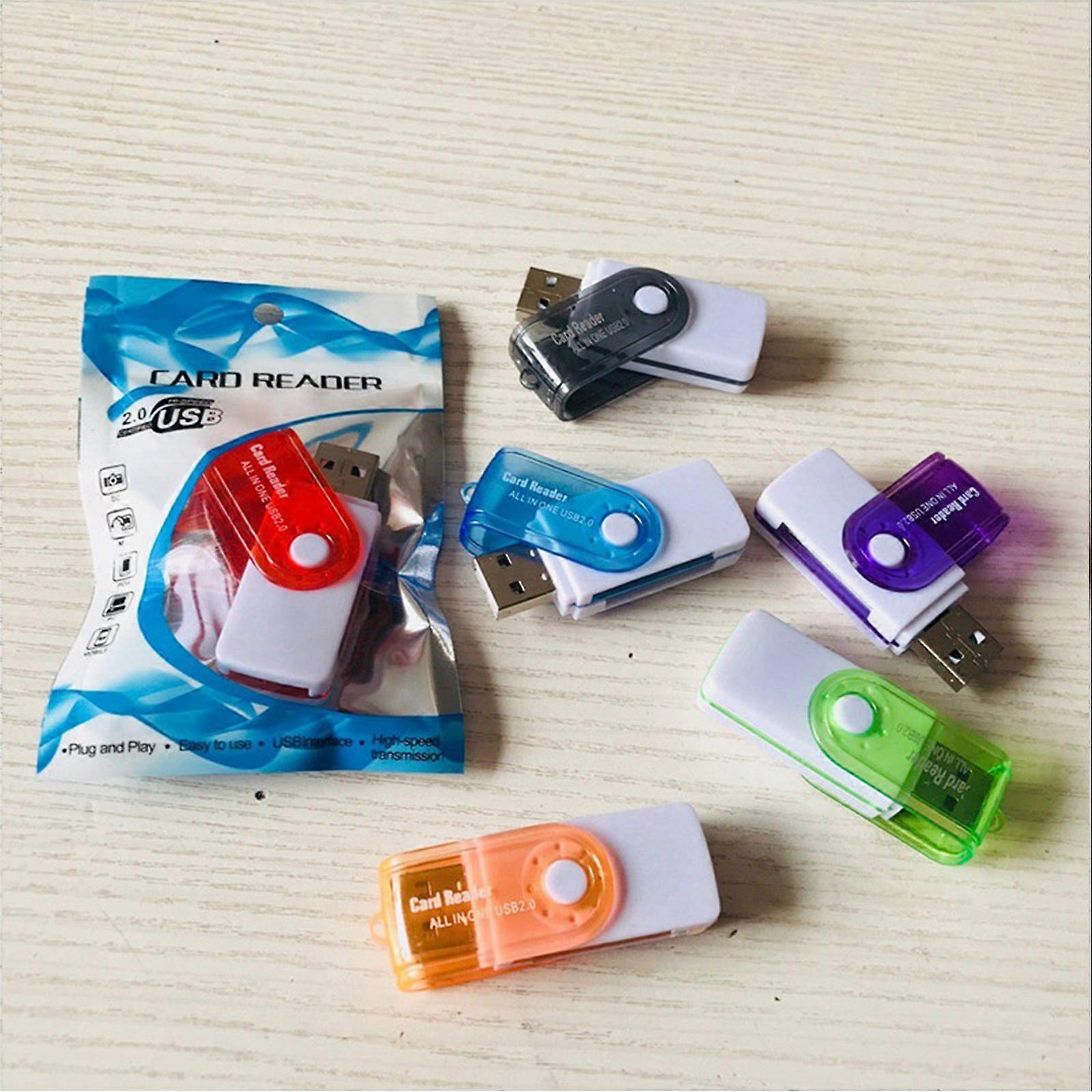 4-in-1 TF/MS Card Reader, USB Adapter for Phone and Computer Simultaneous Reading - Image 4