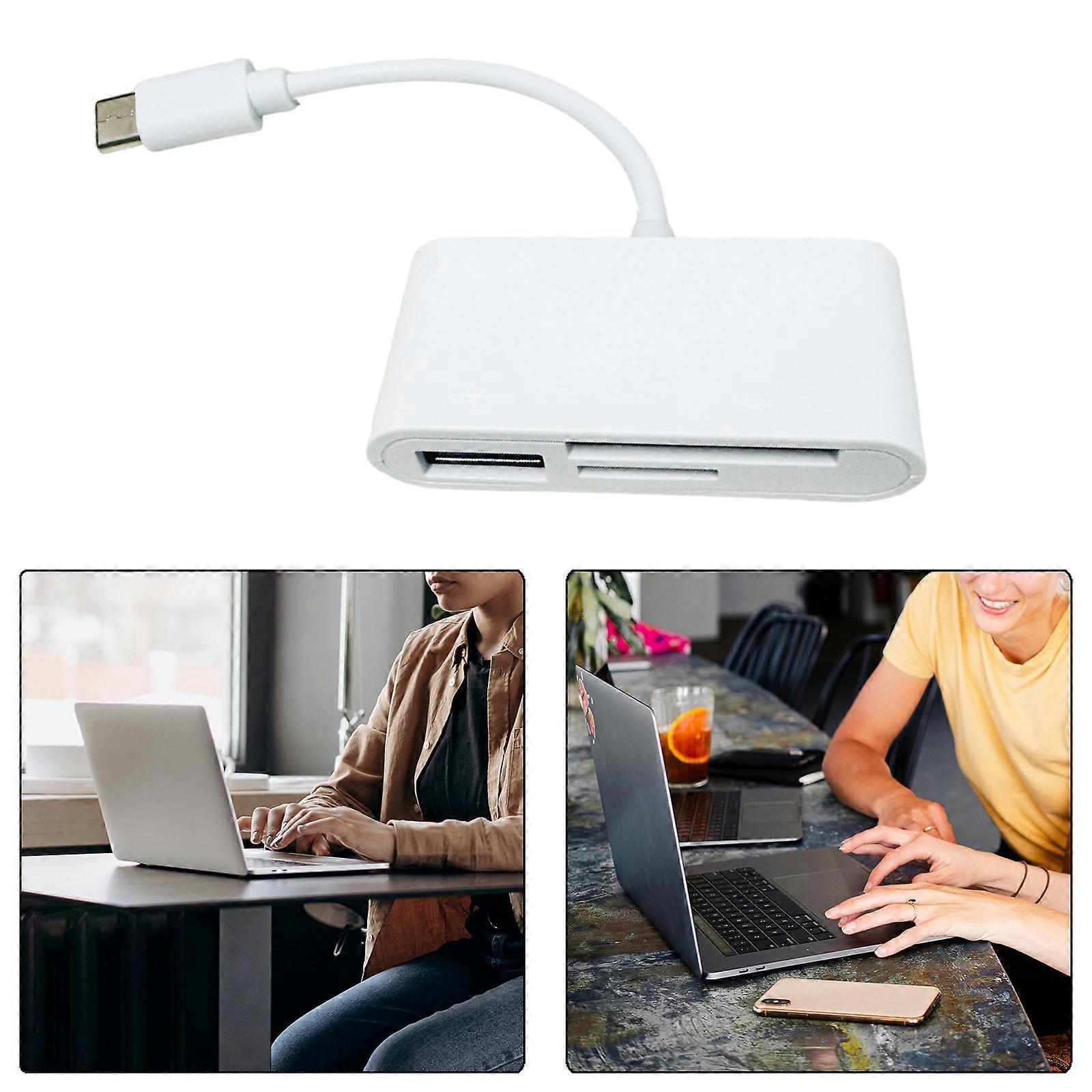 USB-C 3-in-1 Memory Card Reader Adapter for TF Card, Compatible with Phone & Laptop - Image 2