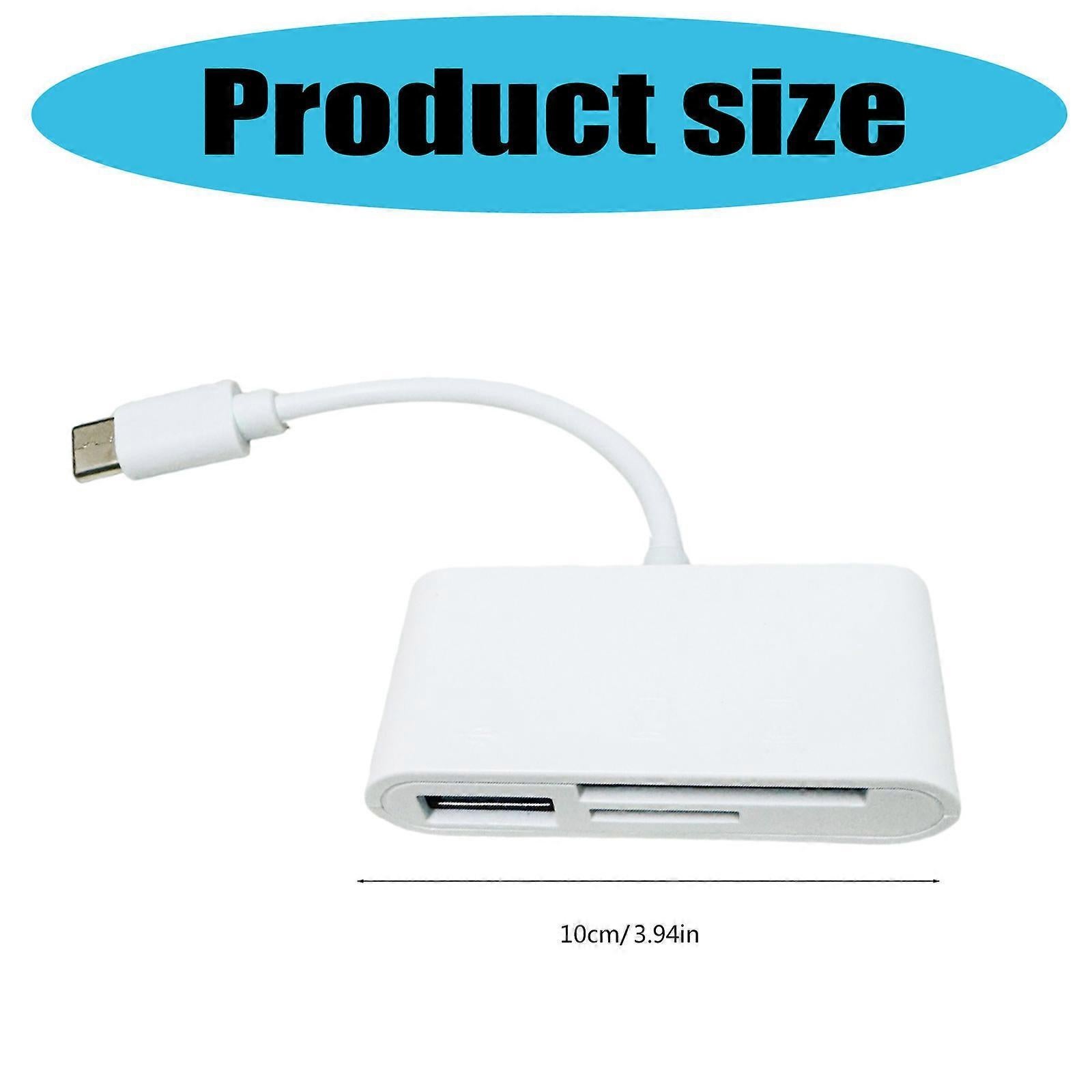 USB-C 3-in-1 Memory Card Reader Adapter for TF Card, Compatible with Phone & Laptop - Image 3