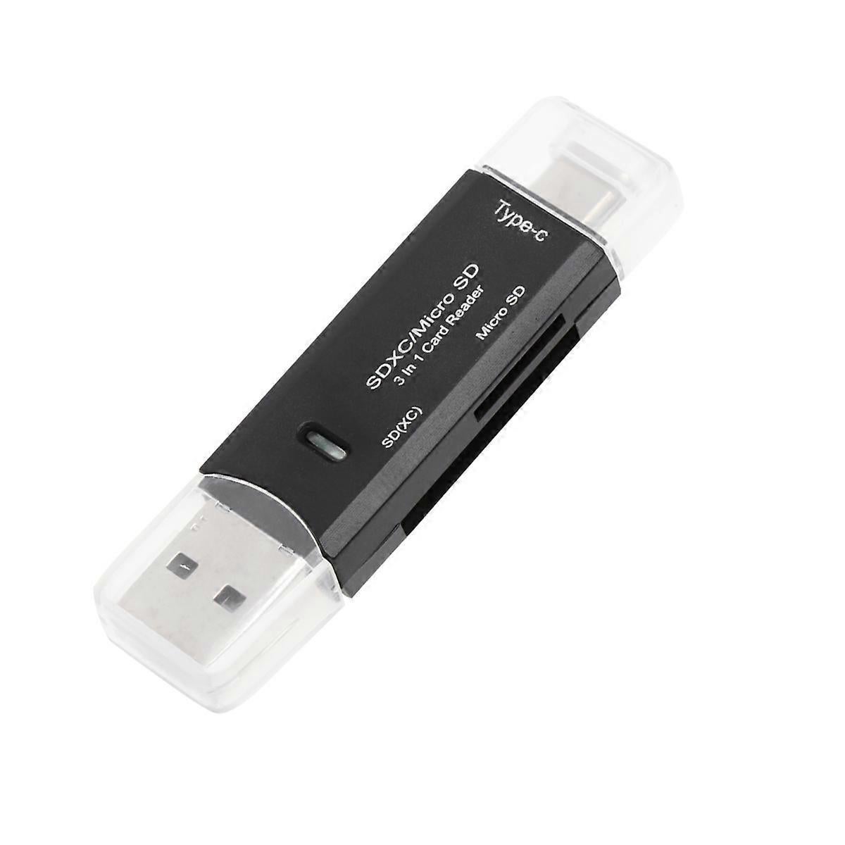 3-in-1 TF SD Card Reader USB C Adapter, Sim Card Reader for Computer and Phone - Image 3