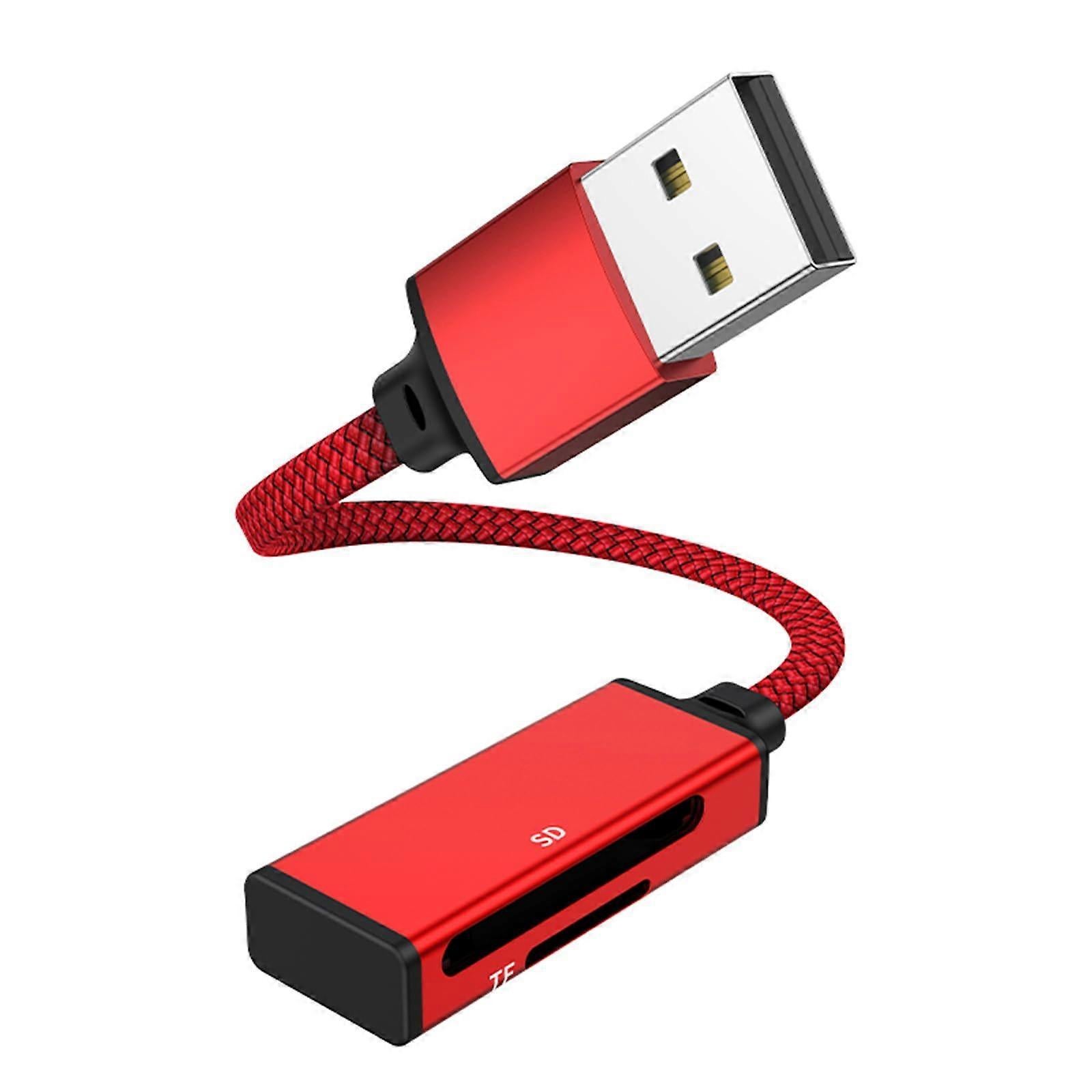 2-in-1 USB & USB-C TF/SD Card Reader Adapter for Laptop, Phone, Tablet - Image 1
