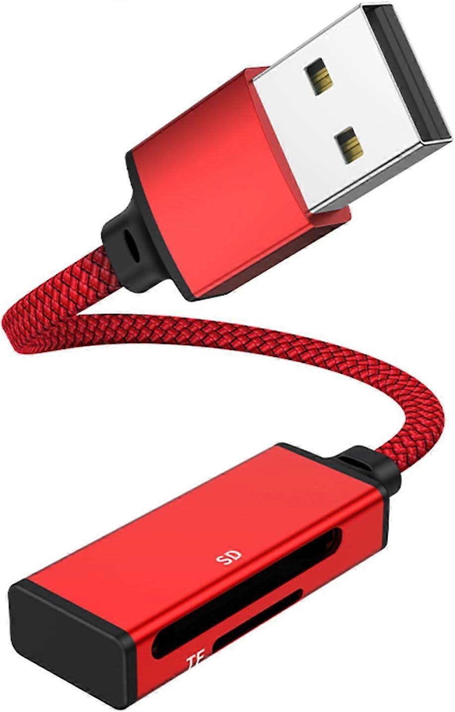 2-in-1 USB & USB-C TF/SD Card Reader Adapter for Laptop, Phone, Tablet - Image 2