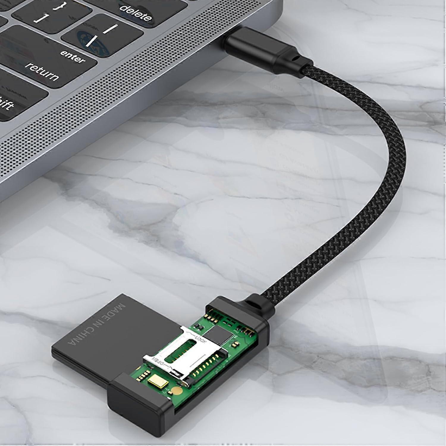 2-in-1 USB & USB-C TF/SD Card Reader Adapter for Laptop, Phone, Tablet - Image 4