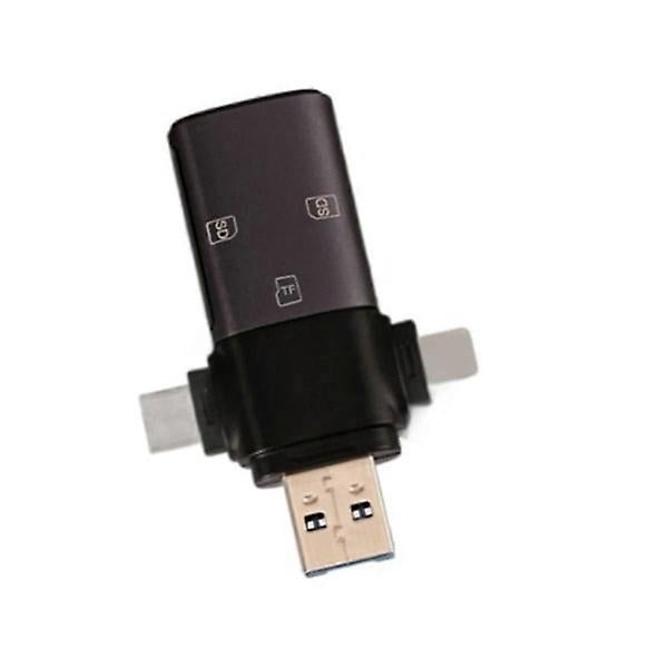 3-in-1 USB-C+USB3.0+SD Card Reader, Multi Card Adapter for Phones and Laptops - Image 1