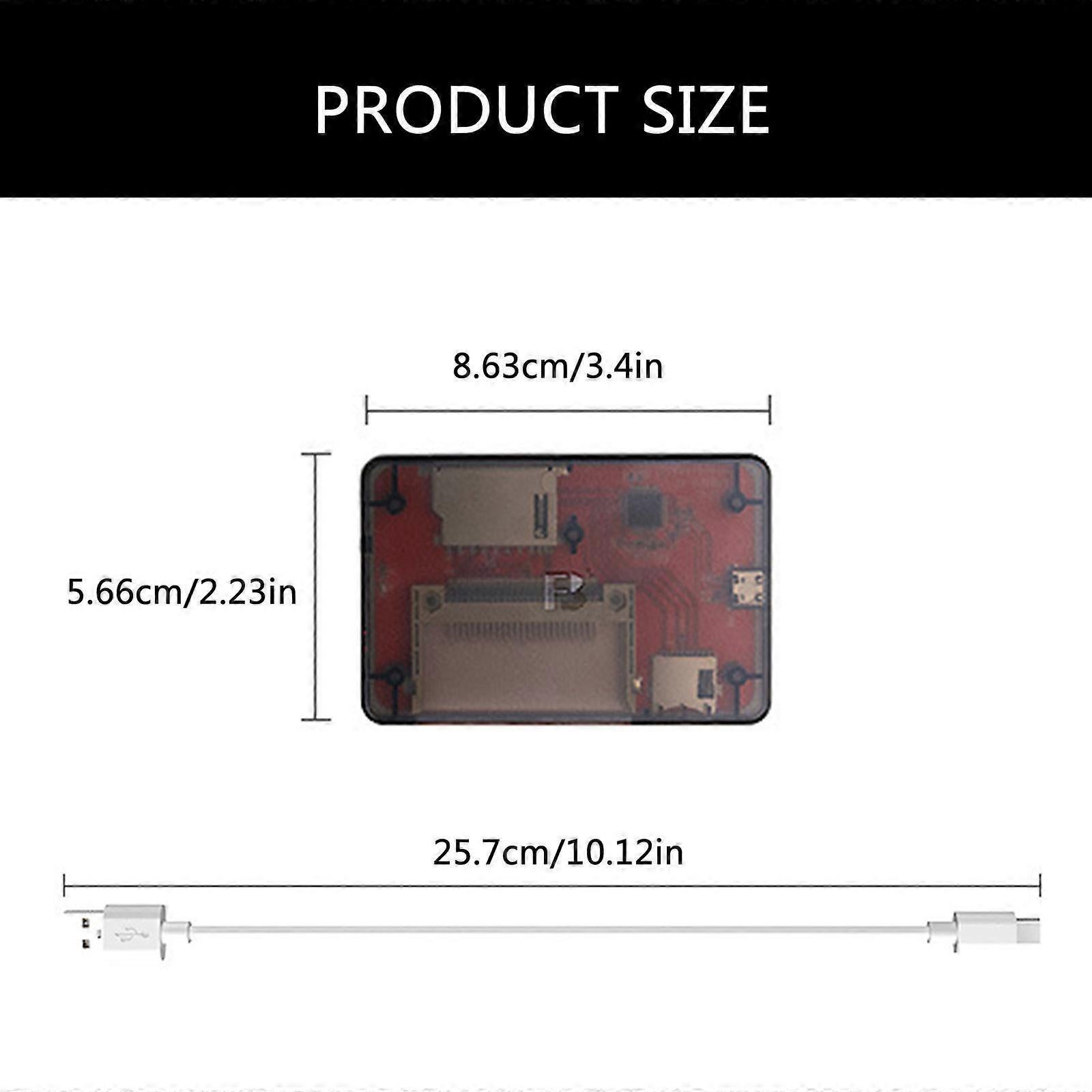 Multi Card Reader Adapter USB 2.0 with Indicator Light for Camera TF SD Cards - Image 3