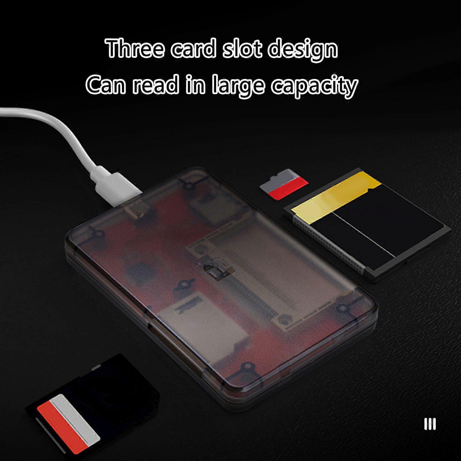 Multi Card Reader Adapter USB 2.0 with Indicator Light for Camera TF SD Cards - Image 4