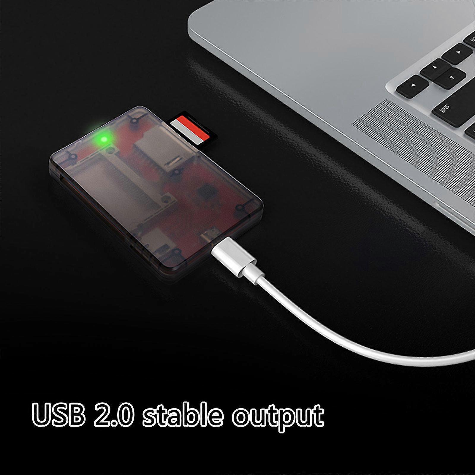 Multi Card Reader Adapter USB 2.0 with Indicator Light for Camera TF SD Cards - Image 5