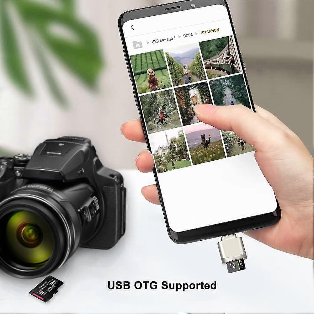 USB C to SD/TF Card Reader, Micro SD Memory Card Reader Adapter - Image 5