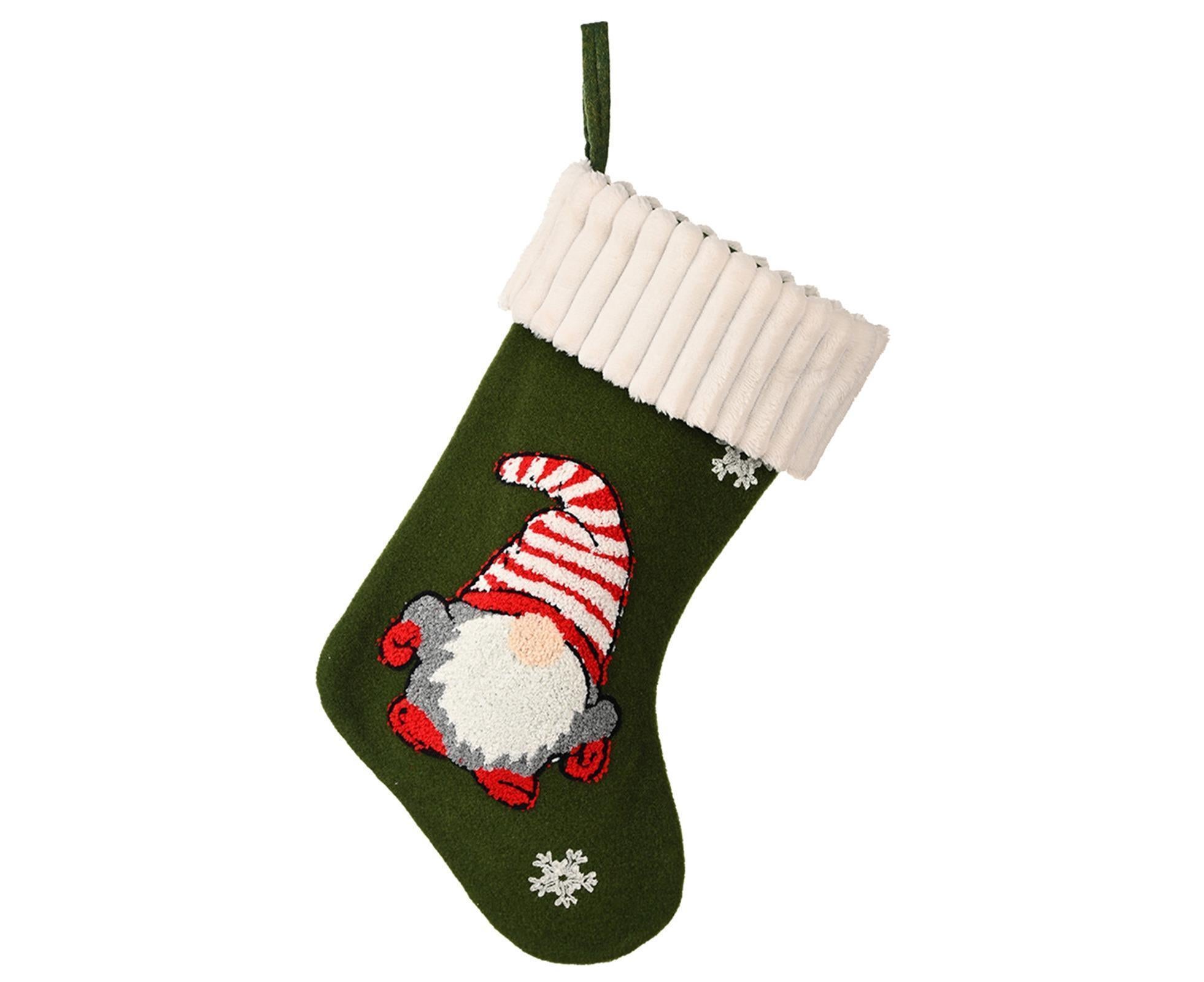 Christmas Stocking Hat babies Gift Bag-Green - Image 1