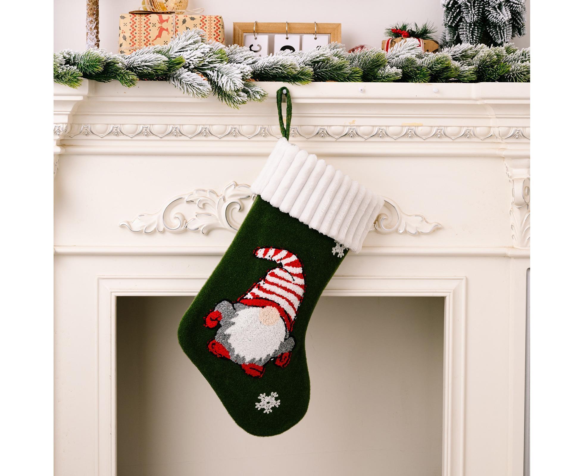 Christmas Stocking Hat babies Gift Bag-Green - Image 4