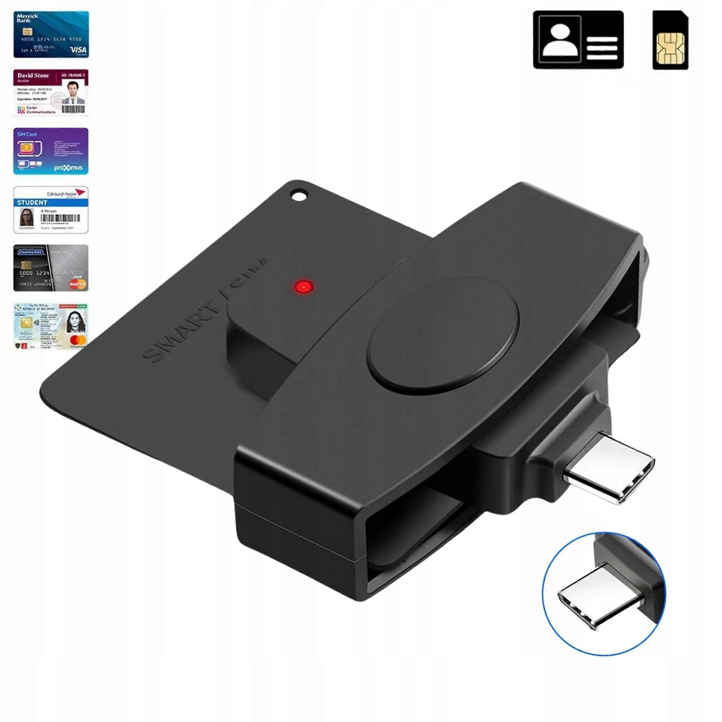 Driver Card Reader USB Adapter, Plug & Play ID/Access Cards - Image 1