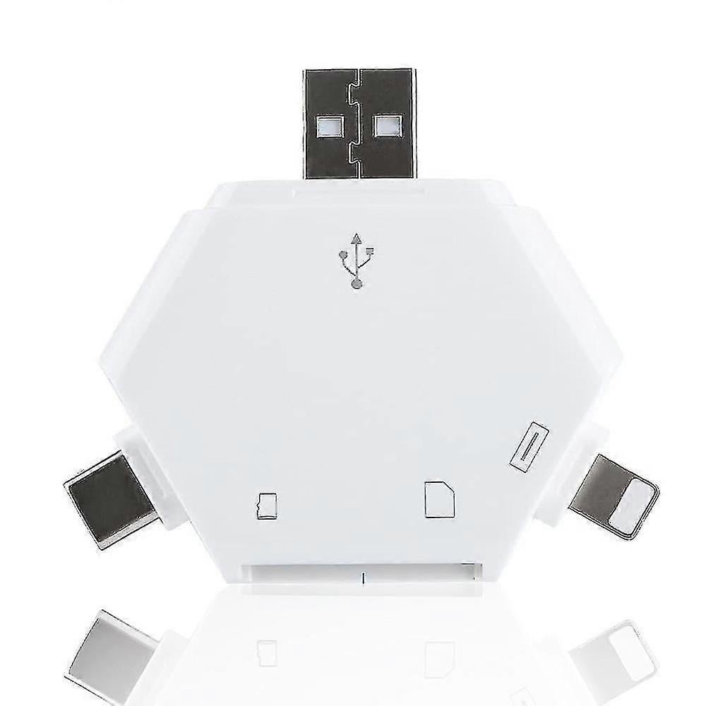 5-in-1 SD OTG Card Reader Portable Memory Card Adapter - Image 1